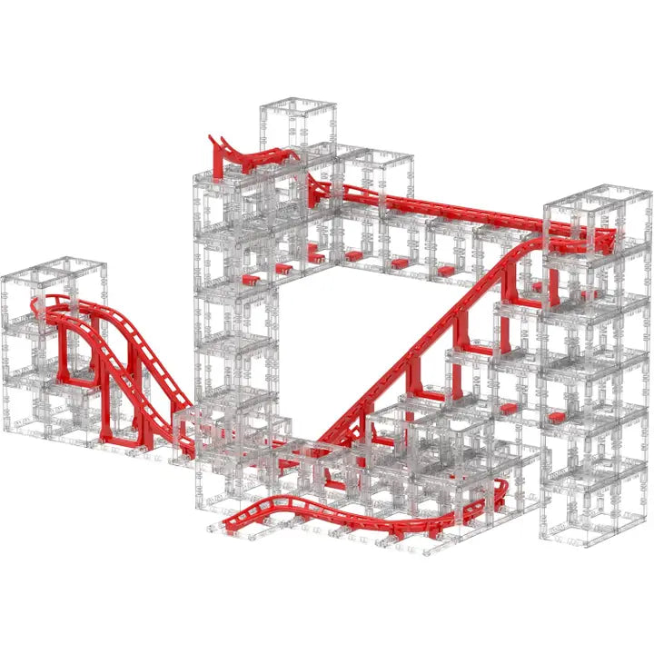 Magnetcubes Rollercoast Marble Run - Modular Magnetic Toy - Stem Toy