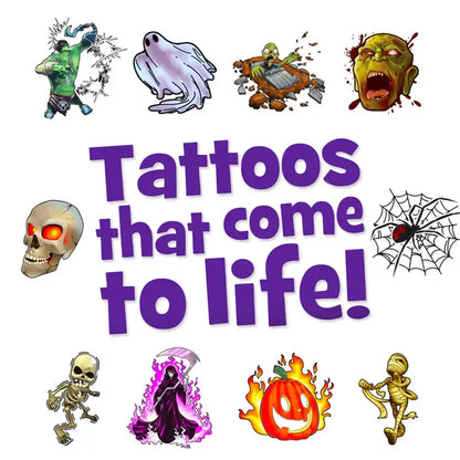 Monster Mash - Holographic Temporary Tattoos- Halloween