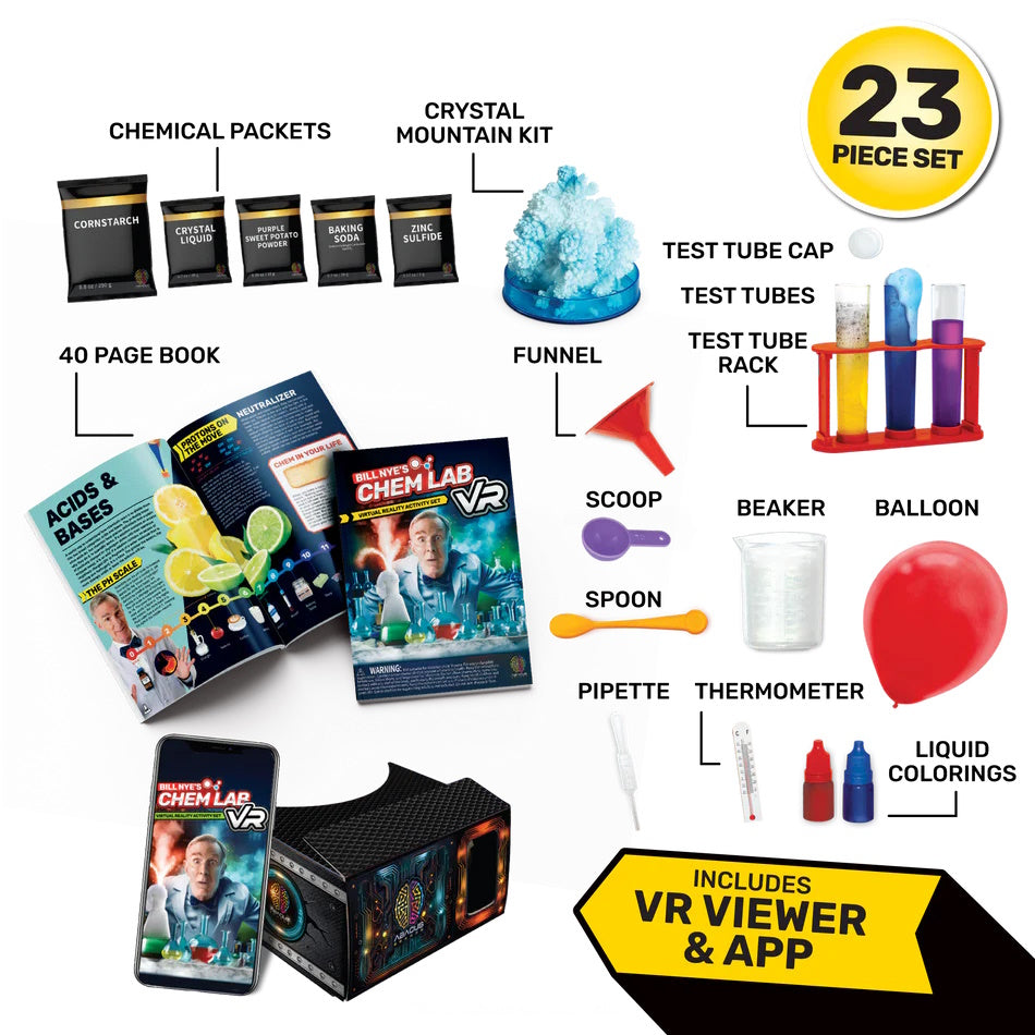 Bill Nye's Chemistry Lab - Virtual Reality Stem Learning Set