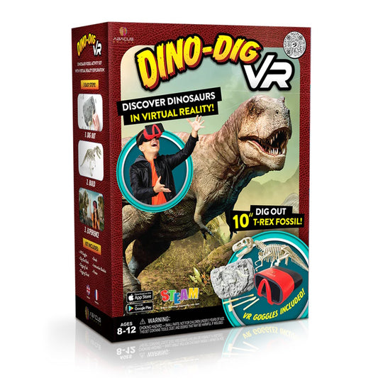 Dino Dig Virtual Reality (Book, Kit & VR Goggles)