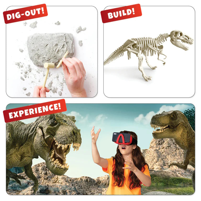 Dino Dig Virtual Reality (Book, Kit & VR Goggles)