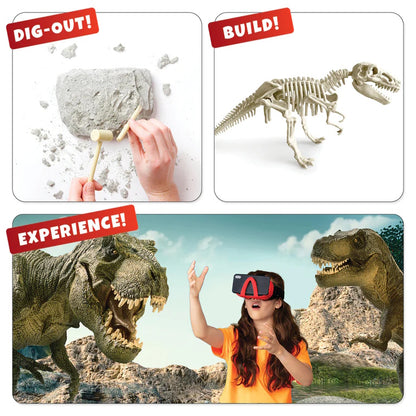 Dino Dig Virtual Reality (Book, Kit & VR Goggles)