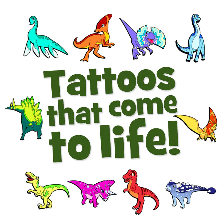 Jurrasic Dino's - Holographic Temporary Tattoos