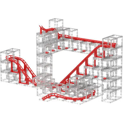 Magnetcubes Rollercoast Marble Run - Modular Magnetic Toy - Stem Toy