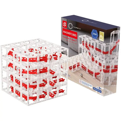 Magnetcubes Rollercoast Marble Run - Modular Magnetic Toy - Stem Toy
