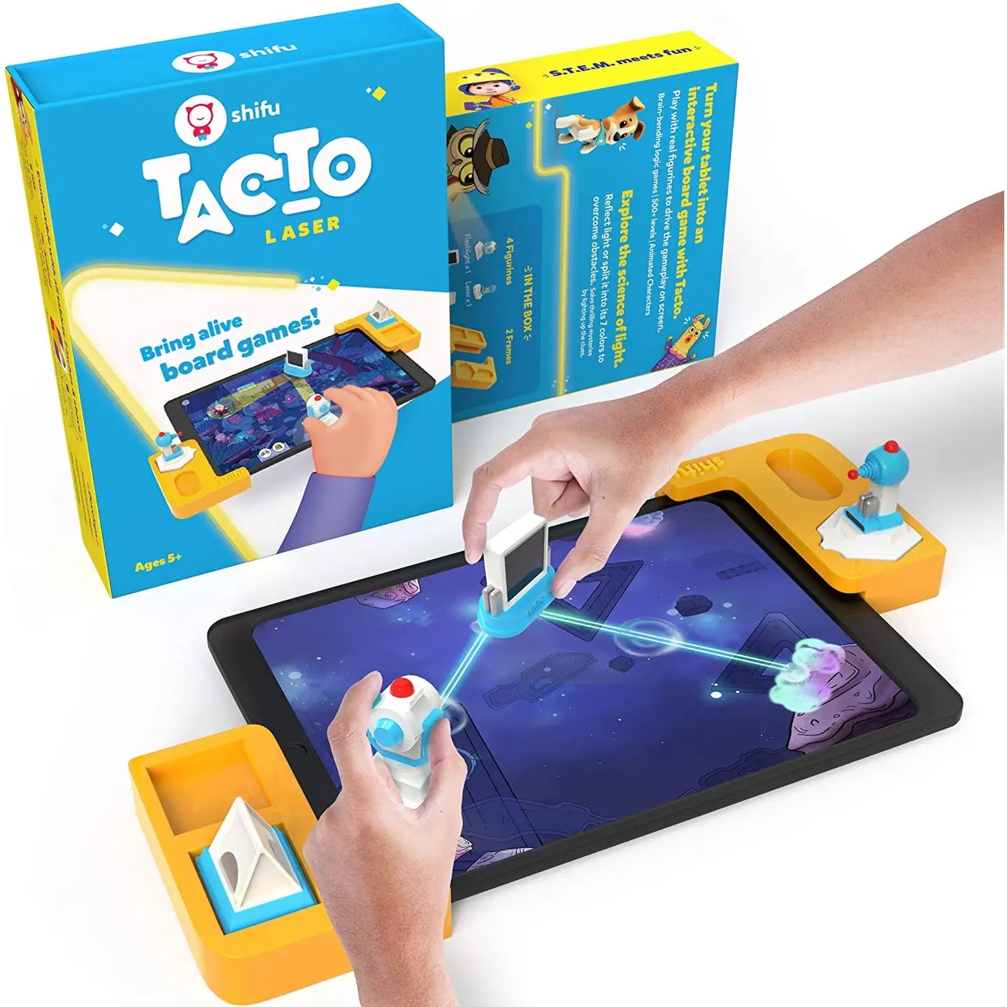Tacto Laser Light Game - Interactive Laser Light Toy - Turn Your Tablet Into A Board Game - Stem
