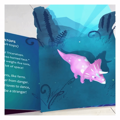 Jurrasic Dino's - Holographic Interactive Storybook