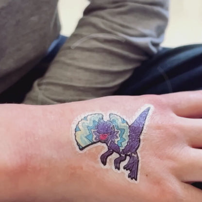 Jurrasic Dino's - Holographic Temporary Tattoos
